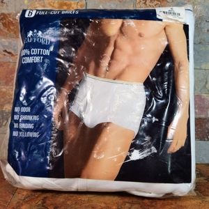 Vintage Stafford 6-Full Cut Briefs • 100-% Cotton  • No order , No binding